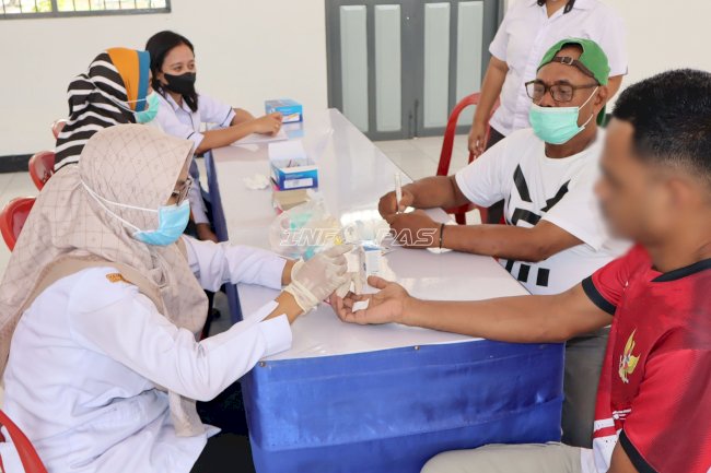 Lapas Ambon Gandeng Puskesmas Passo Gelar Pemeriksaan HIV dan PIMS bagi Warga Binaan