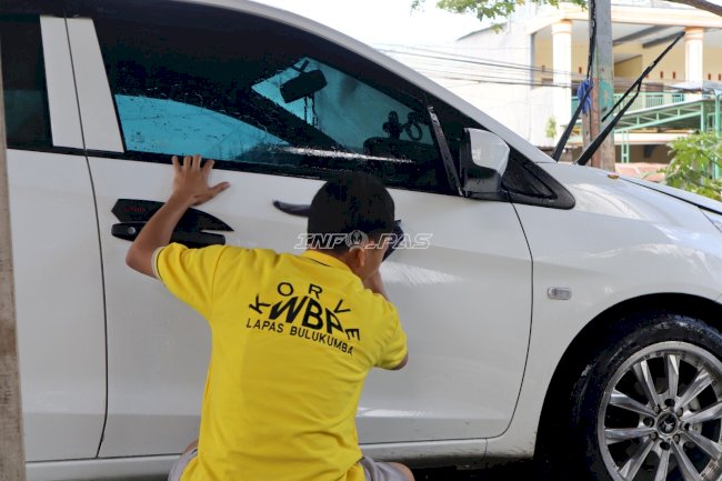 Latih Kemandirian dan Produktivitas, Lapas Bulukumba Kembangkan Silumba Carwash
