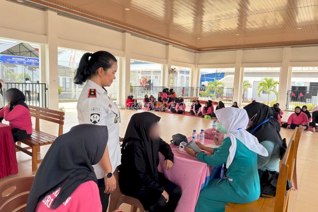 Lapas Perempuan Kendari Gandeng Puskesmas Lepo-Lepo, Periksa Kesehatan Warga Binaan
