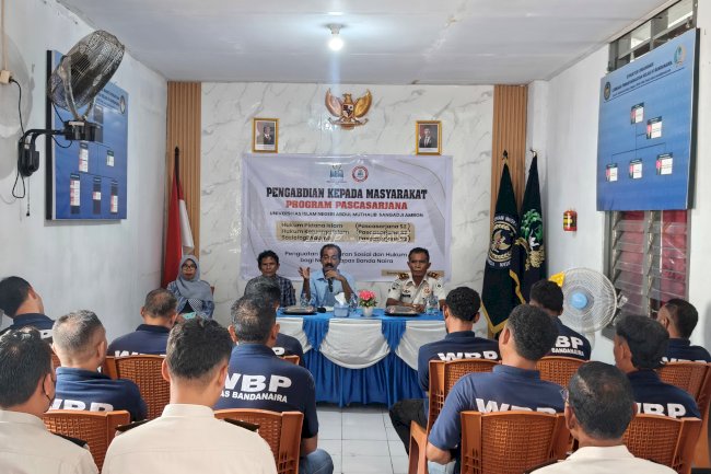 Lapas Bandanaira Gandeng Pascasarjana UIN Ambon Perkuat Kesadaran Sosial dan Hukum
