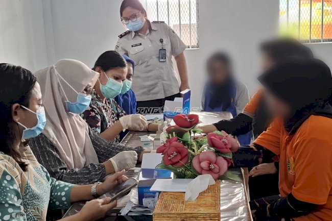 Lapas Perempuan Ambon dan Puskesmas Passo Periksa HIV dan IMS 85 Warga Binaan