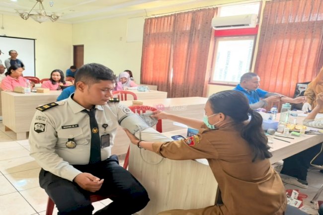  Bapas Ambon Gandeng Puskesmas Passo Gelar Skrining Kesehatan Klien dan Petugas