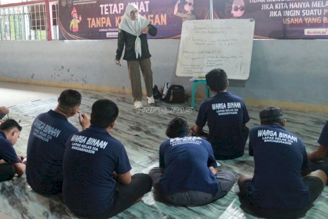 Gandeng PKBM Azzahra, Lapas Banjarmasin Gelar Pembelajaran Paket A hingga C
