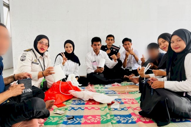 Ubah Kantong Plastik Jadi Tas Bernilai Ekonomis, Lapas Bandanaira Kembangkan Kreativitas Warga Binaan