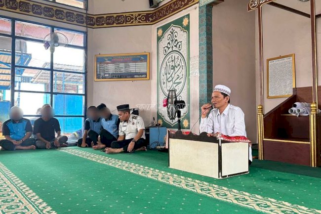 Bangun Semangat Beribadah, Rutan Marabahan Gelar Ceramah Agama tentang Anjuran Iktikaf