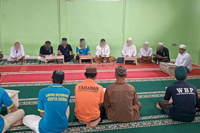 Lapas Kotabaru Tingkatkan Pembinaan Kerohanian melalui Belajar Baca Tulis Al-Qur’an