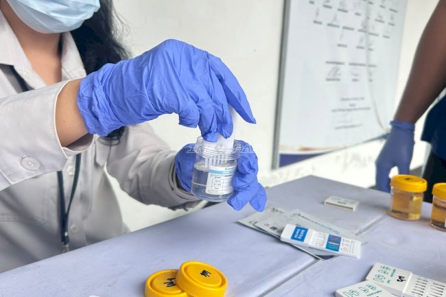 Rutan Marabahan Gelar Tes Urine Acak terhadap Petugas dan Warga Binaan