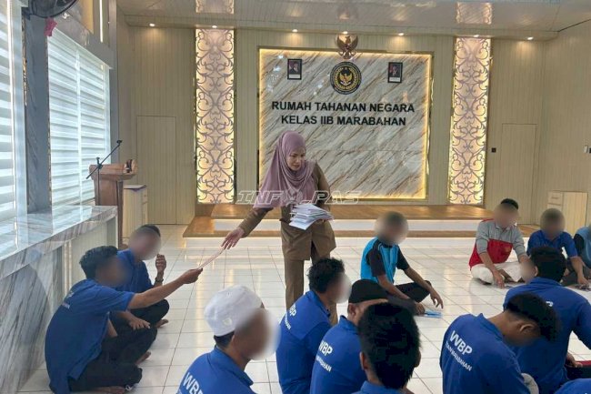 Asah Kemampuan Berbahasa, Rutan Marabahan Gandeng SPNF SKB Batola Ajak Warga Binaan Berkarya lewat Puisi