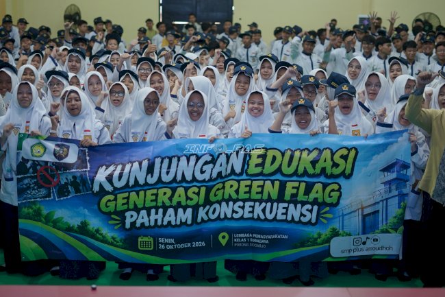 Lapas Surabaya Terima Kunjungan Edukasi 285 Siswa SMP Plus Arroudhoh