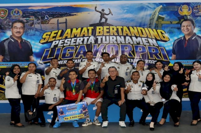 Ganda Putra Lapas Ambon Sabet Juara 2 Badminton Liga Korpri 2026