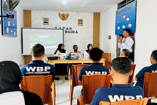 Bersama Peserta Magang, Lapas Bandanaira Dorong Kemandirian Warga Binaan melalui Pengenalan Ikan Hias dan Aquascape
