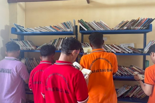 Lapas Baubau Dukung Pemenuhan Hak Warga Binaan atas Bahan Bacaan