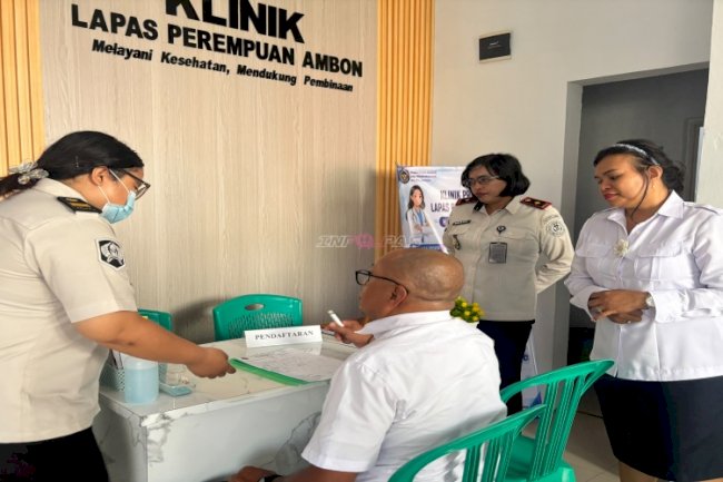 Tingkatkan Kualitas Fasilitas Klinik Pratama, Lapas Perempuan Ambon Jalani Pengawasan Dinkes Kota Ambon