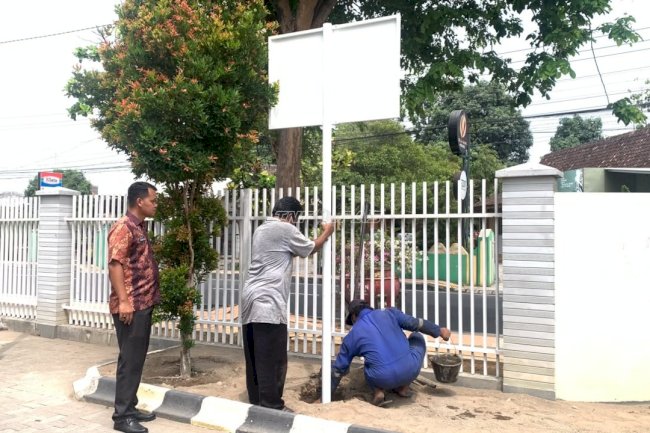 Amankan Aset Negara, Bapas Klaten Pasang Plang Rumah Dinas dan Kantor