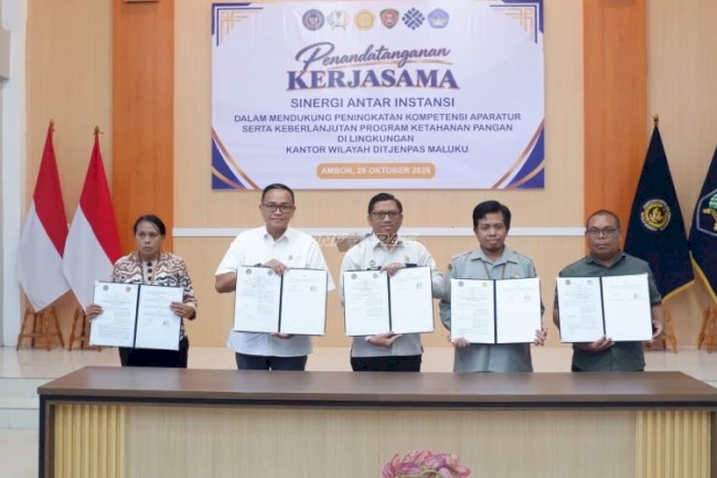 Kanwil Ditjenpas Maluku Wujudkan Pemasyarakatan Produktif lewat PKS Lintas Sektor
