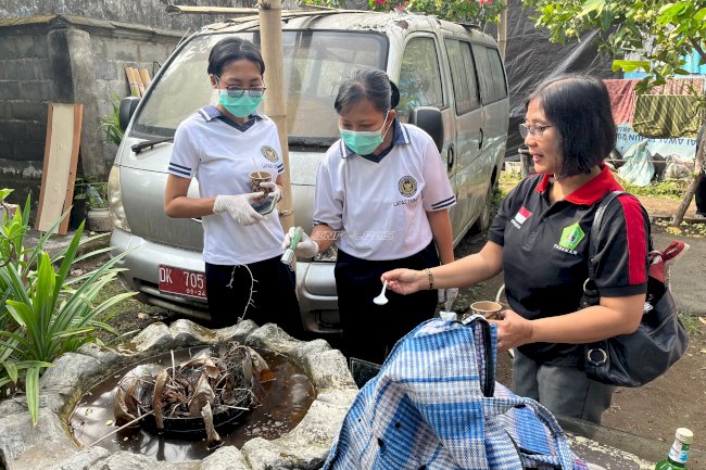 Cegah DBD, Lapas Tabanan Gelar Pemberantasan Sarang Nyamuk