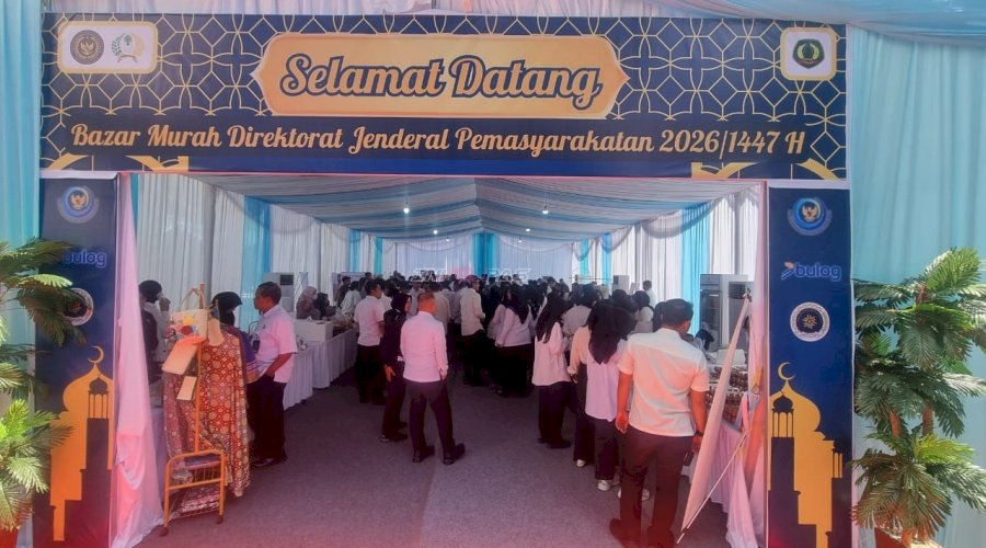 Produk Warga Binaan Laris di Bazar Ramadan Ditjenpas