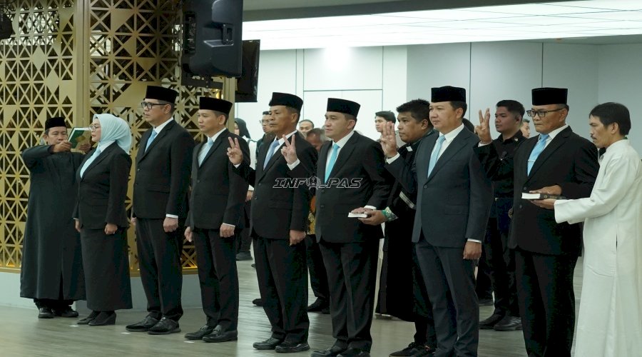 Tingkatkan Kinerja dan Layanan, Sejumlah Pimpinan Tinggi di Lingkungan Ditjenpas Dilantik