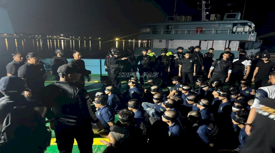 Bersih-bersih Lapas, 40 Warga Binaan Sumsel Dilayar ke Nusakambangan